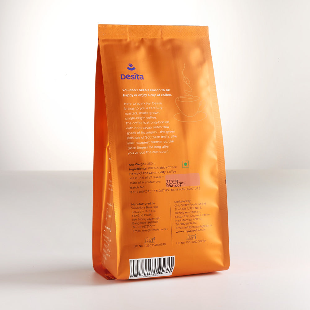 Desita 100% Arabica Beans, for Drip Machine - 250g